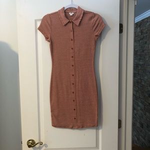 Orange striped dress from garage